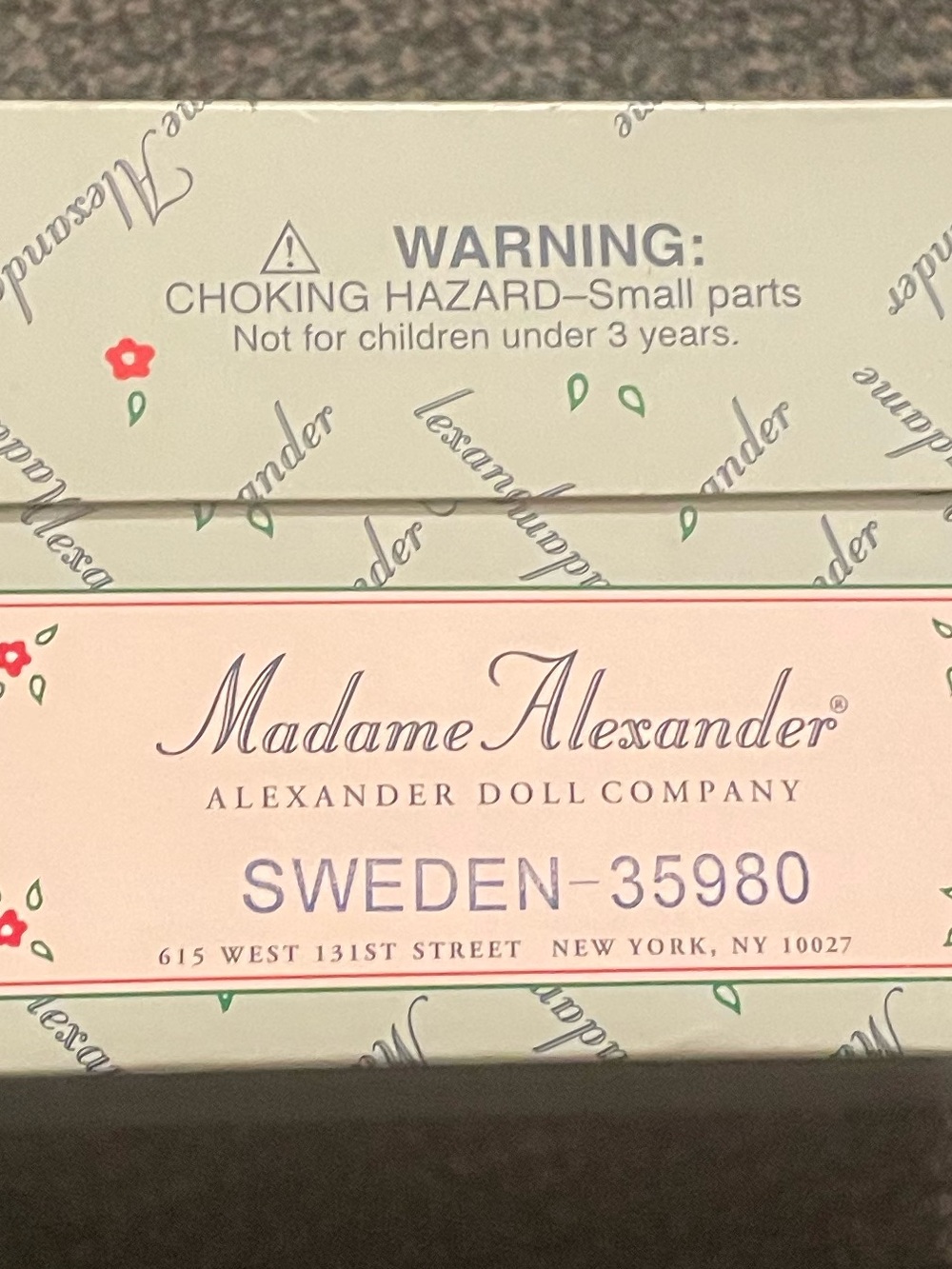 Live show item Madame Alexander Sweden doll